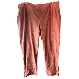 Kirkland Signature Ladies Travel Pants Size 14 Nylon Elastane pocket button READ